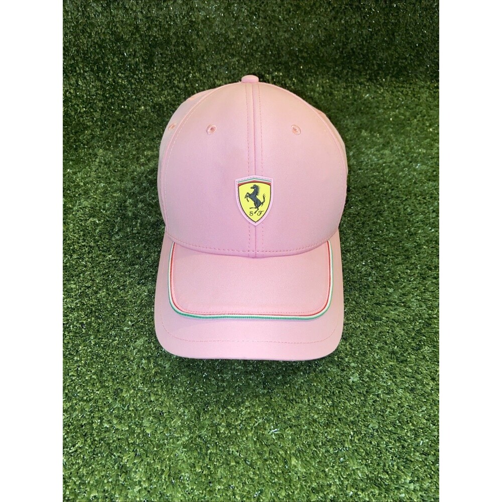 Ferrari Scuderia Baseball Cap Ferrari Badge Logo Pink Puma Original Hat F1
